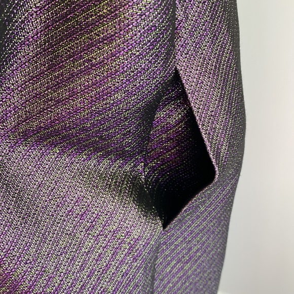 Trina Turk Metallic Shimmer Sleeveless Mock Turtleneck Dress SZ M - Picture 8 of 8